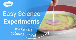 At Home Experiments for Children | Food Colouring Science Experiments | Twinkl