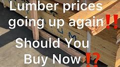 ⭕️ Are Lumber Prices Going Up Again❓🔴Should You Buy Now🤔#tips#Wood@Co-Know-Pro Construction Tips