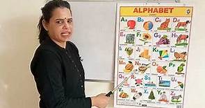 Let's learn English alphabets || Abcd class with chart || Easily understand A-B-C-D for kids #abcd