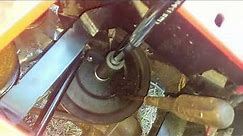 Craftsman T110 riding mower drive belt repair