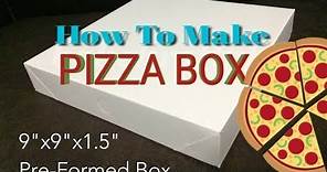 How To Make Pizza Box | Pizza Box Tutorial