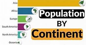 World Population By Continent From (100 - 2021)