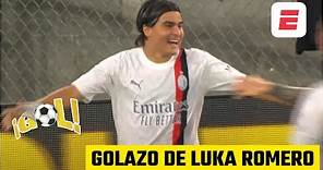 GOLAZO DE LUKA ROMERO al Real Madrid con el AC Milan | ESPN Deportes