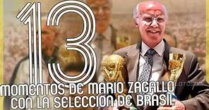 "ZAGALLO ETERNO" tiene 13 letras: Los 13 momentos de Mario Zagallo en la selección brasilera