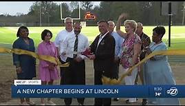 Lincoln High School unveils new turf athletic field and track