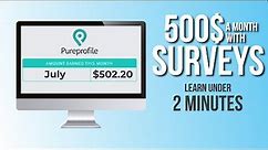 Unbelievable! Earn $500 a Month with Pureprofile Survey App in 2023!