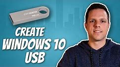 How to create a Windows 10 Installation USB