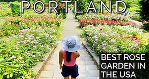 America's MOST BEAUTIFUL Rose Garden | Portland International Rose Test Garden