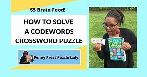 How to Solve a Codewords Crossword Puzzle From Penny Press
