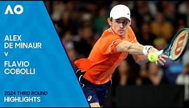 Alex de Minaur v Flavio Cobolli Highlights | Australian Open 2024 Third Round
