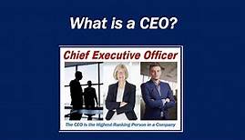What is a CEO?