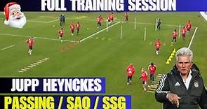 Jupp Heynckes / Full Training Session / Passing Drills / SAQ / SSG