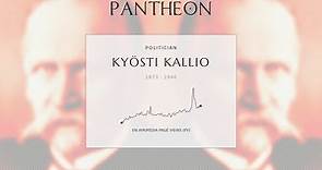 Kyösti Kallio Biography - President of Finland from 1937 to 1940