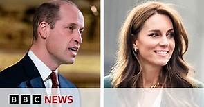 Prince William visits Kate in hospital after surgery | BBC News