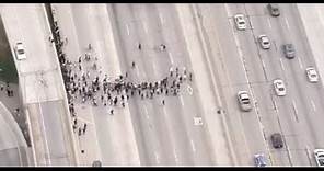 Watch Live: Protesters Blocked Off the 405 Freeway, Protests in Place | NBCLA