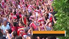 Sevilla celebrate title with city bus parade