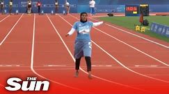 Somali runner sets record for 'slowest ever' 100m after taking over 20 seconds to complete
