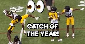 George Pickens makes CATCH OF THE YEAR Vs Joey Porter Jr 🔥👀 2023 Steelers Training Camp highlights