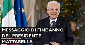 Messaggio di fine anno del Presidente della Repubblica Sergio Mattarella
