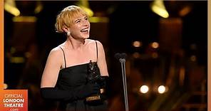 Jessie Buckley wins Best Actress in a Musical | Olivier Awards 2022 with Mastercard