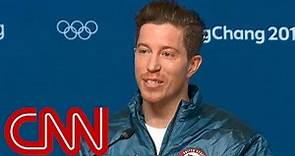 Shaun White reacts to 3rd Olympic gold