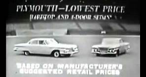 1961 plymouth tv ad