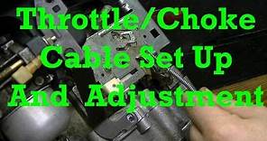 How to Set Up and Adjust Throttle and Choke Cables on Small Engines