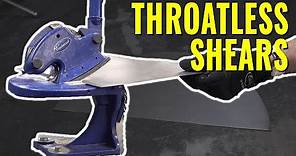 The BEST WAY to Cut Curves in Sheet Metal - Eastwood Throatless Shear