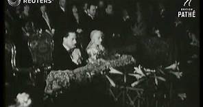 ITALY: Wedding of Edda Mussolini (1930)