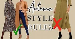 9 AUTUMN FALL Style Rules EVERY Elegant Woman follows | Classy Outfits