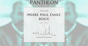 Pierre Paul Émile Roux Biography - French physician (1853–1933)