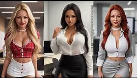 Sexy Office Babes (AI generated Art Lookbook)