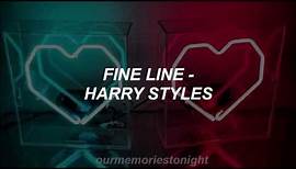 harry styles - fine line // lyrics