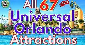 Universal Orlando Resort ATTRACTION GUIDE - Universal Studios, Islands of Adventure & Volcano Bay