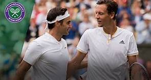 Roger Federer v Tomas Berdych highlights - Wimbledon 2017 semi-final