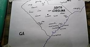 How to draw South Carolina map easy SAAD