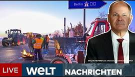 ZERREISSPROBE FÜR DEUTSCHLAND: Kanzler trifft Bauern - Scholz im Auge des Sturms | WELT Newsstream