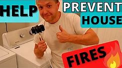 DRYER VENT CLEAN OUT | Help prevent HOUSE FIRES || Cleaning the dryer vent out through the roof