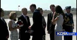 Watch: Prince William, Kate Arrive In California