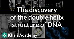 The discovery of the double helix structure of DNA