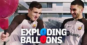 🎈💥💥🎈 BOOM! EXPLODING BALLOONS CHALLENGE WITH FERRAN TORRES & IÑAKI PEÑA | FC Barcelona 🔵🔴