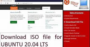 Download latest version Ubuntu 20.04 LTS ISO file - Ubuntu Installation Tutorial # 01