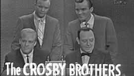 What's My Line? - Phil, Dennis, & Lindsay Crosby; Joey Bishop [panel] (May 14, 1961)