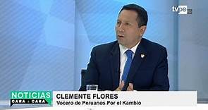 Congresista Clemente Flores en Cara A Cara