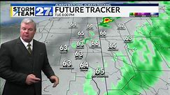 Cooler air moving in - Showers stay in the forecast