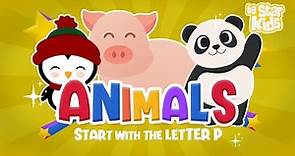 Learning Alphabet - Animals Starting with P - Learn Animal Words That Start With Letters P