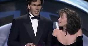 Patrick Swayze and Jennifer Grey at the 60th Annual Academy Awards