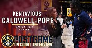 Kentavious Caldwell-Pope Full On Court Interview vs. Hawks 🎙
