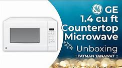 GE 1.4 cu ft Countertop Microwave in White | Unboxing | How to use | What Features
