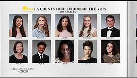Saluting the Class of 2020 -- LA County High School for the Arts